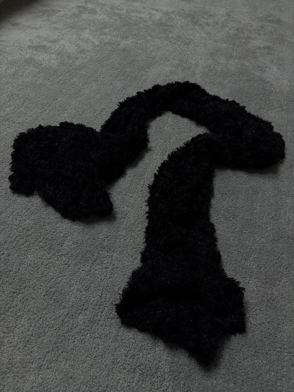 Vintage v-kei punk mood fur muffler 상품이미지2