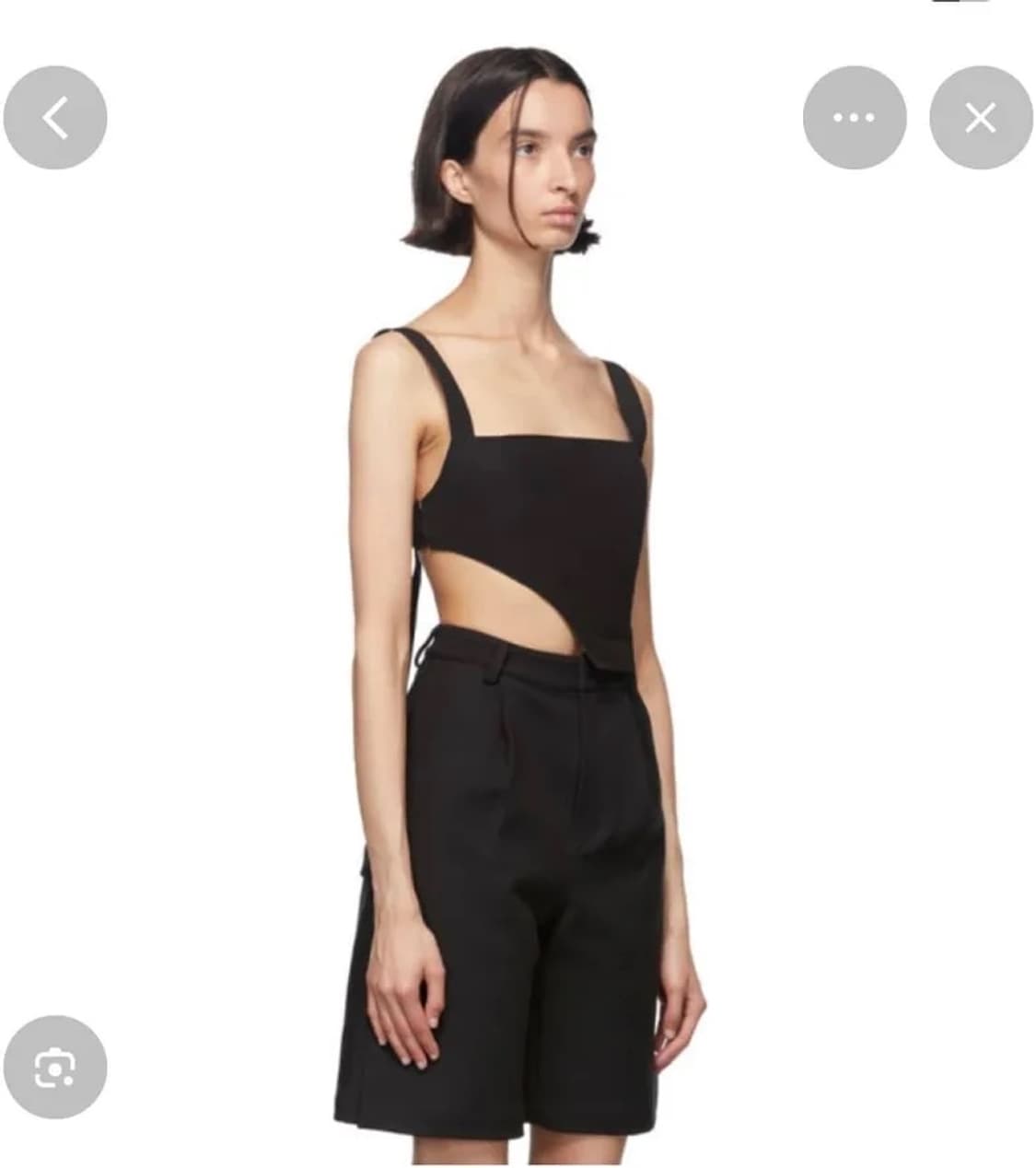 혜인서 asymmetric crop top 상품이미지1