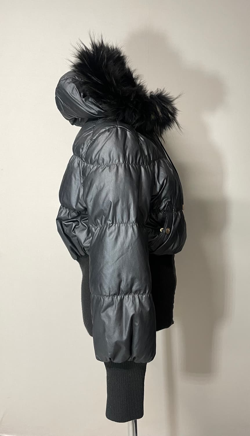 라쿤 울프죠 딱붙 퍼 봄버 패딩 상품이미지5