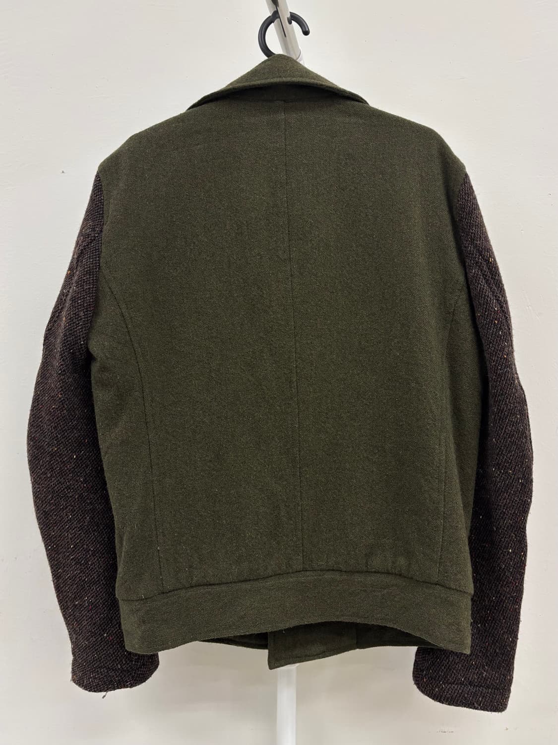 빈티지 카키 하이넥 울 자켓 상품이미지10