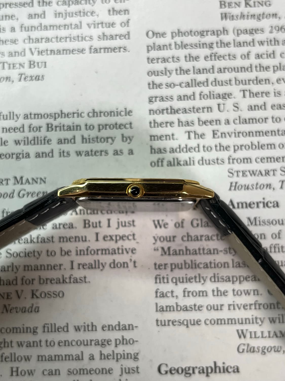 빈티지 시티즌 포르마 탱크 쿼츠 시계 상품이미지6