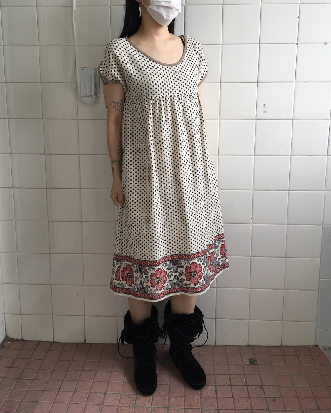 Dot pattern onepiece 상품이미지8
