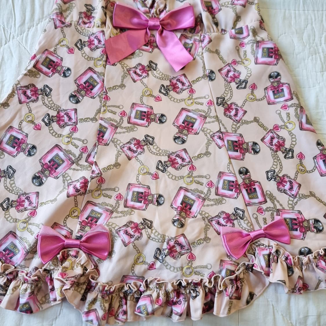 MARS Sugar Gloss 프리미엄 향수 쥬얼 프릴 마즈원핏치마세트 상품이미지7