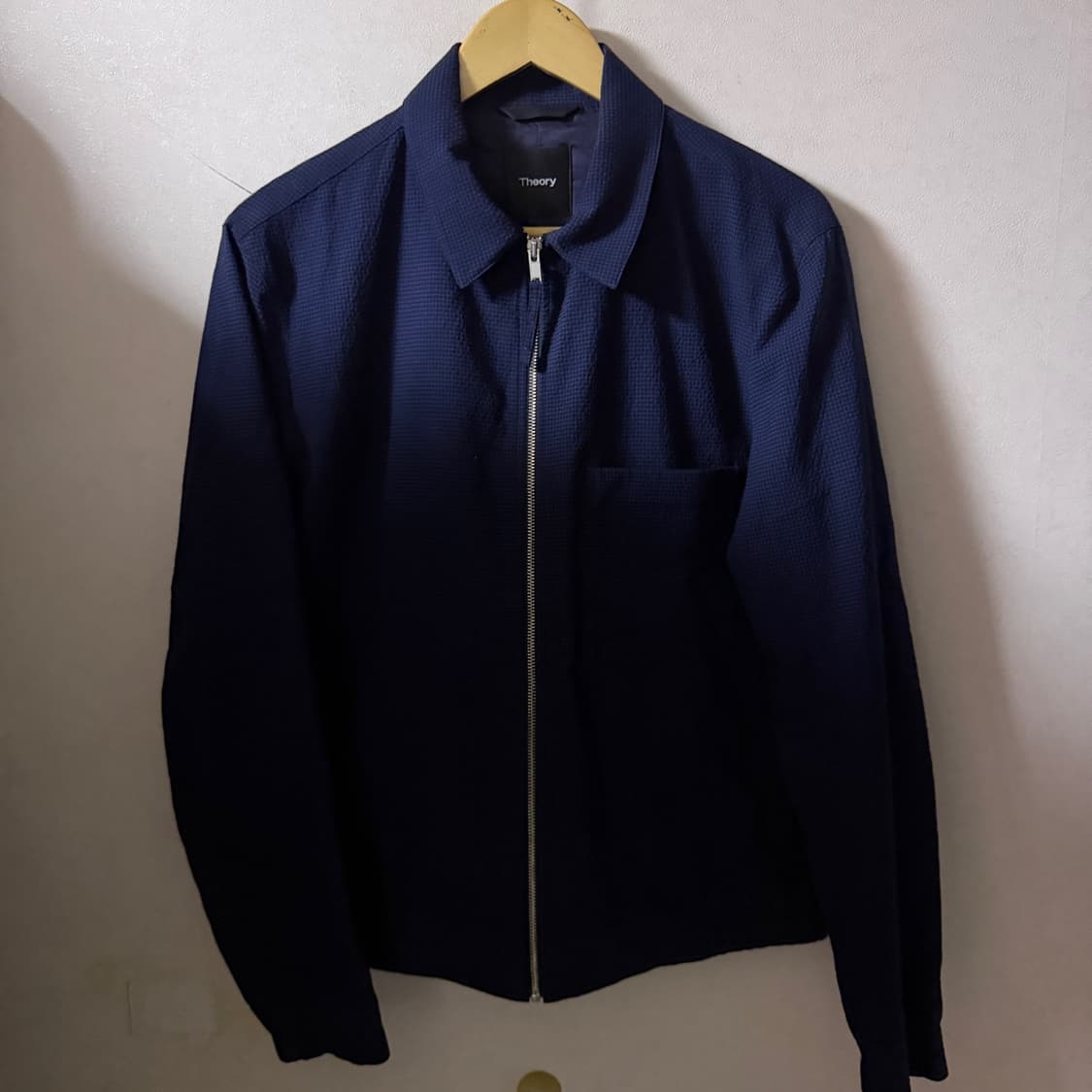 띠어리 남성 시어서커 블루종 점퍼 블루 M(100정도) 상품이미지9