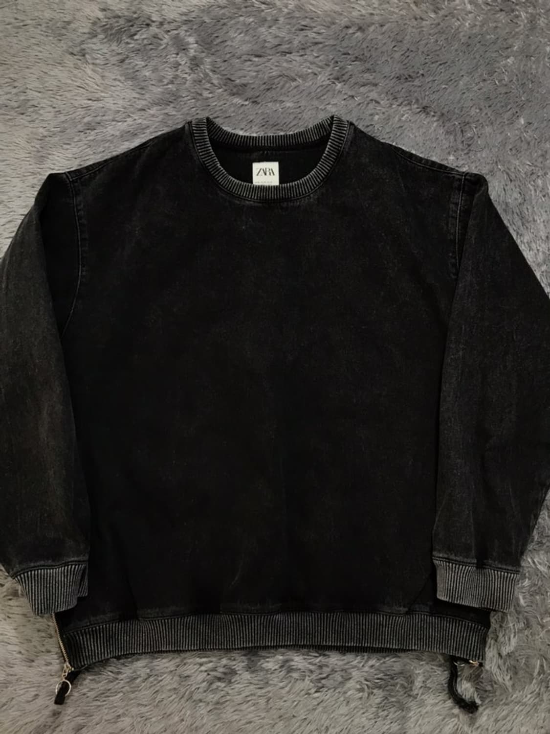 [[XL(실 XXL), A급] 자라(ZARA) 가먼트다잉 티셔츠@369 상품이미지1