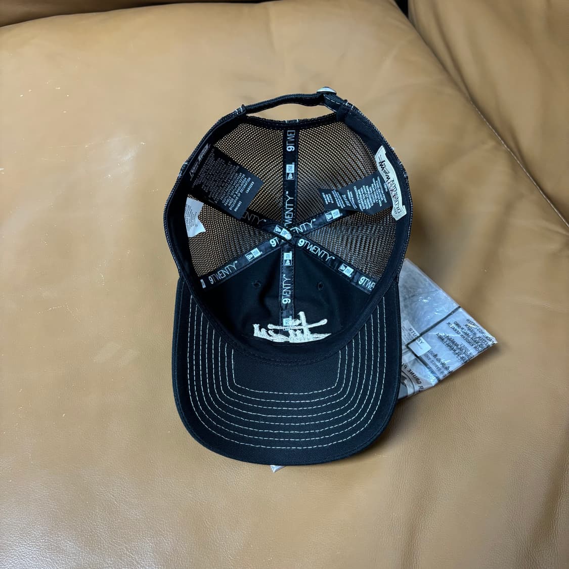 스투시 뉴에라 볼캡 모자 9Twenty 베이직 트러커 블랙 상품이미지8