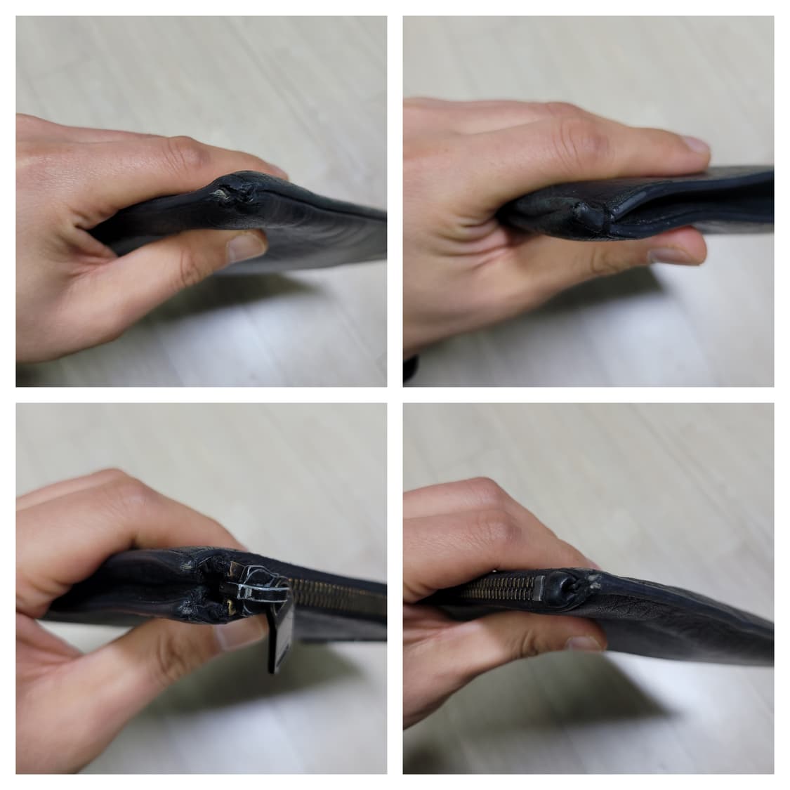 정품 생로랑 모노그램 레더 블랙 클러치 상품이미지6