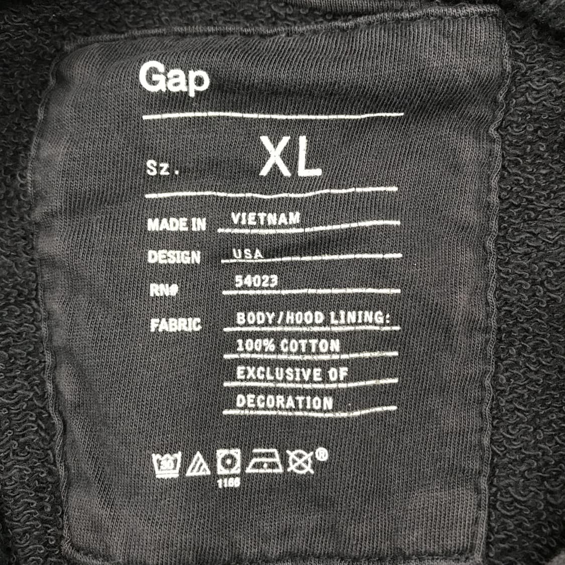 GAP 갭 뉴욕 자수 후드티셔츠 [XL] 상품이미지5