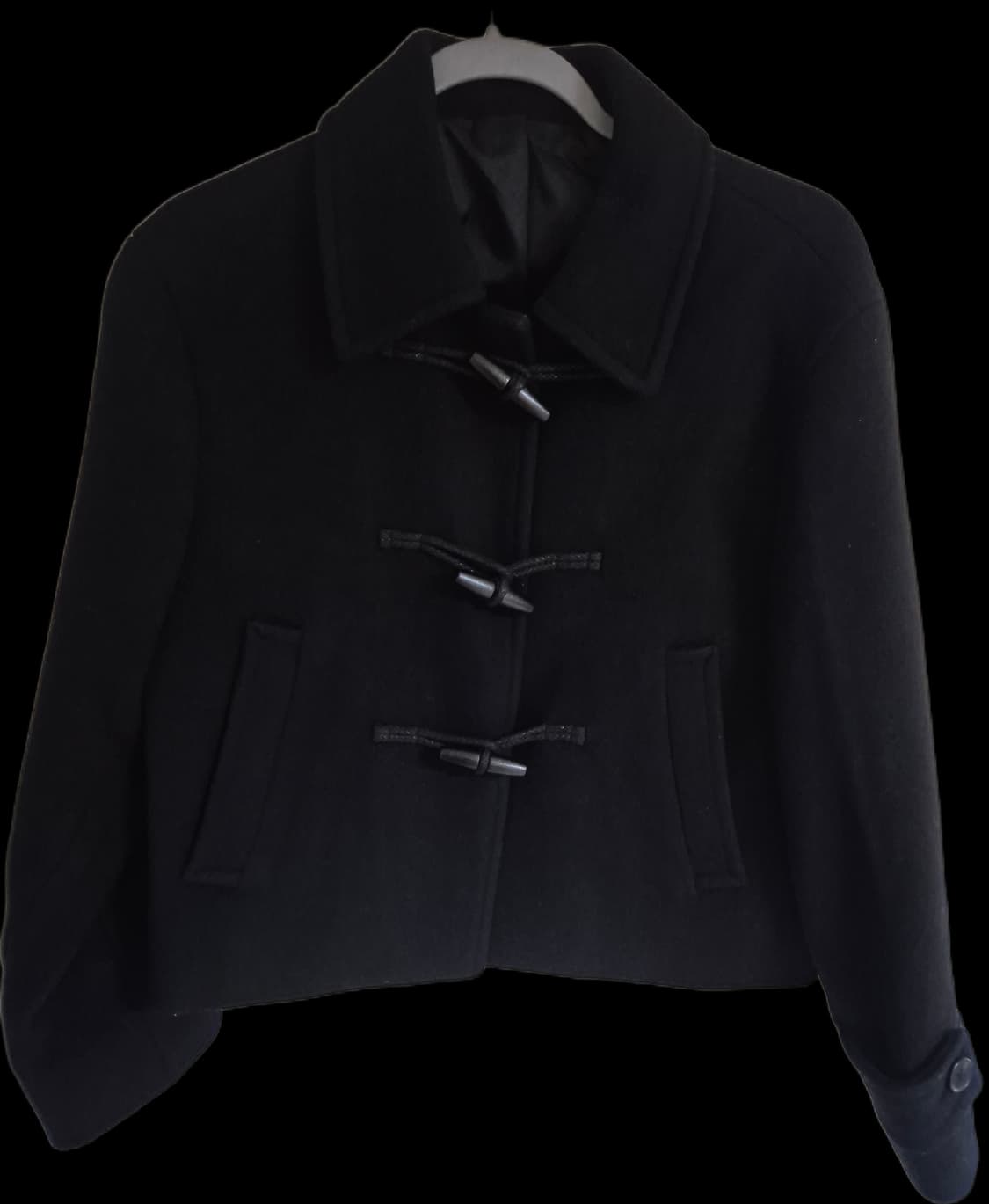 무신사 스탠다드 우먼 더플 숏 코트 XS 블랙 상품이미지1