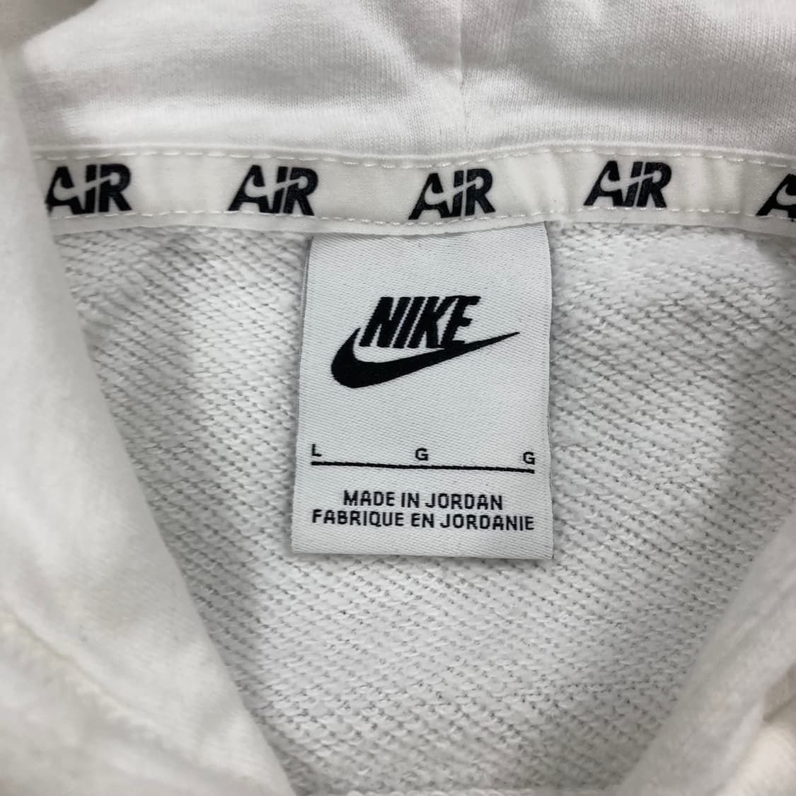 나이키 화이트 컬러 빅로고 후드티 상품이미지3