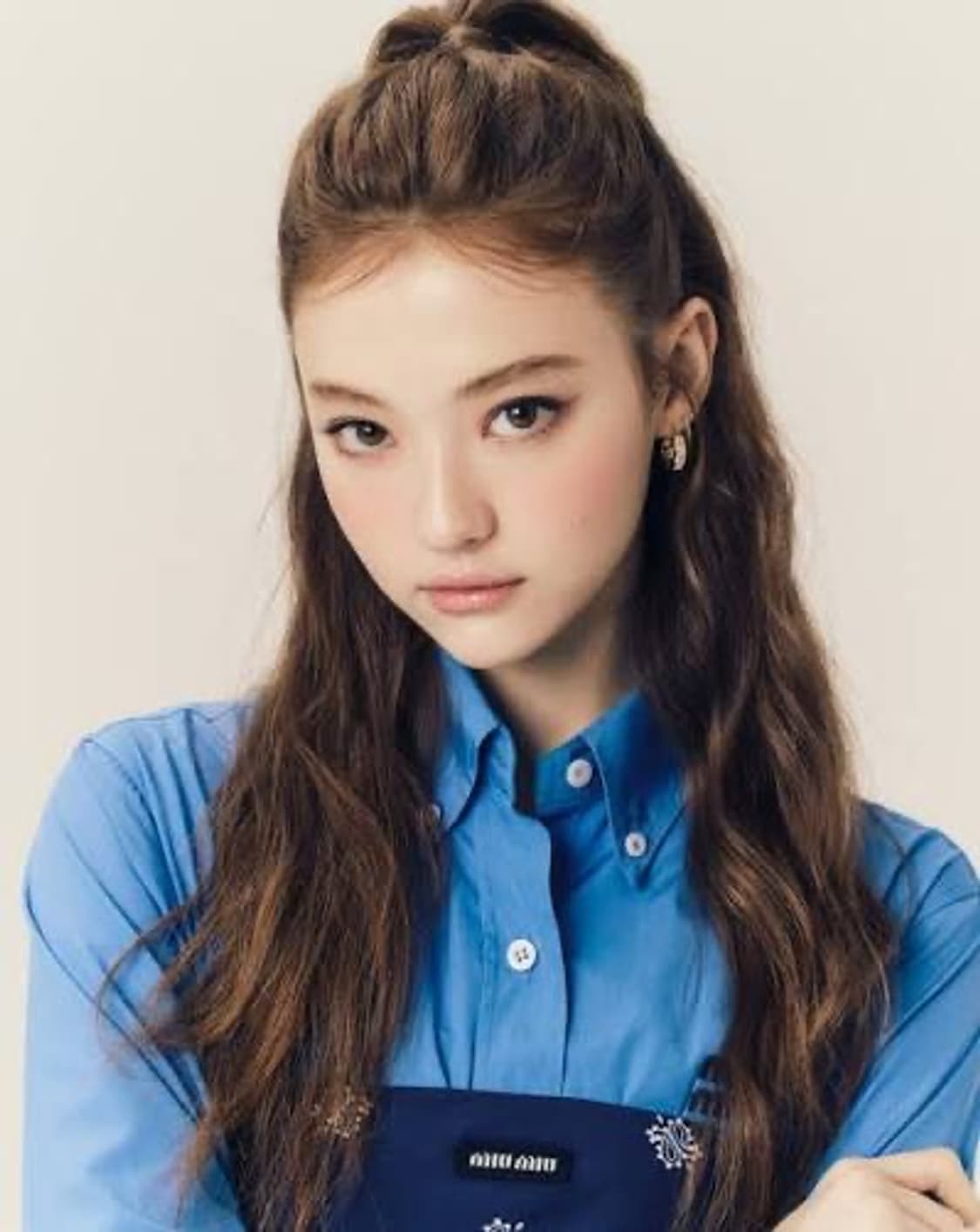 MIU MIU 미우미우 블루 셔츠 IT38 판매해요 상품이미지3