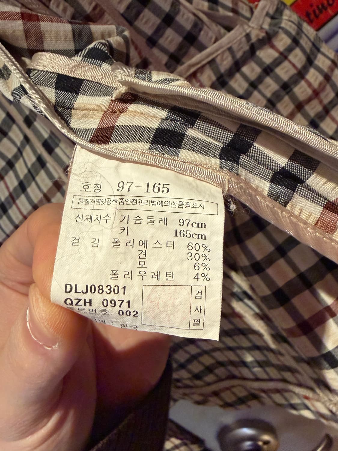 닥스 체크 블레이저자켓 상품이미지5