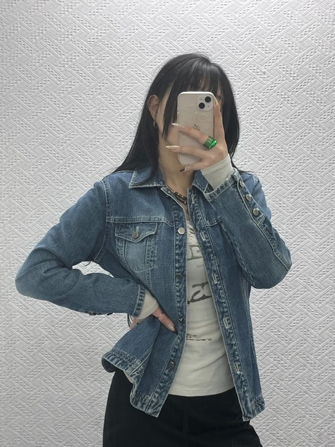 리 LEE 올드스쿨 빈티지 워싱 진청 데님자켓 100 C08401 상품이미지1