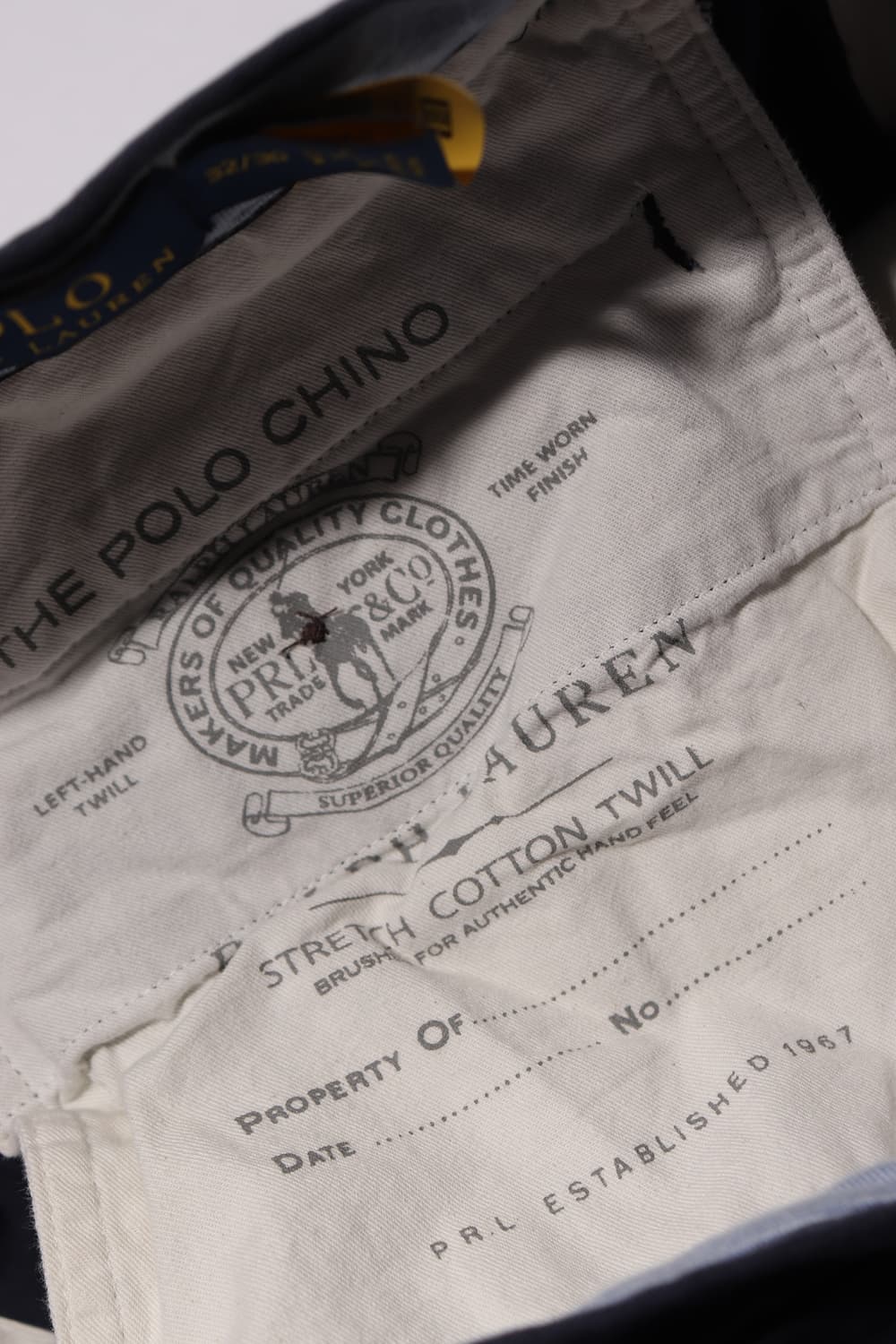 폴로 랄프로렌  스트레이트 코튼 트윌 치노 팬츠 size 32 상품이미지5