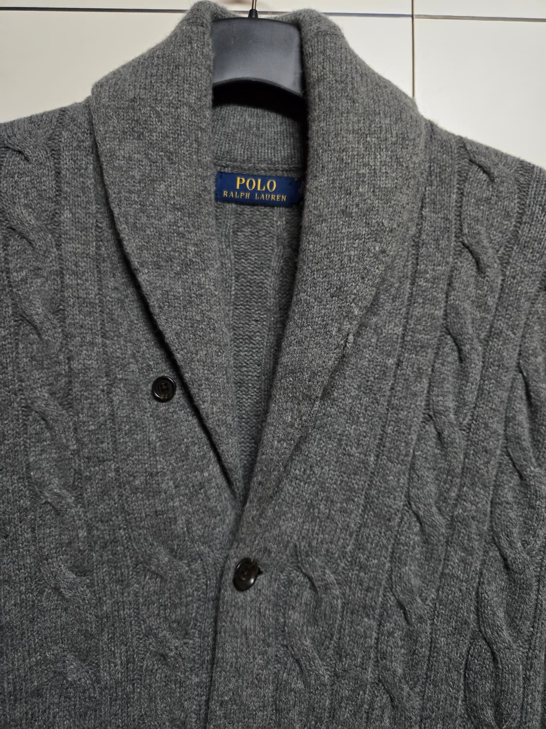 폴로 랄프로렌 숄카라 케이블 가디건(상태최상) 상품이미지3