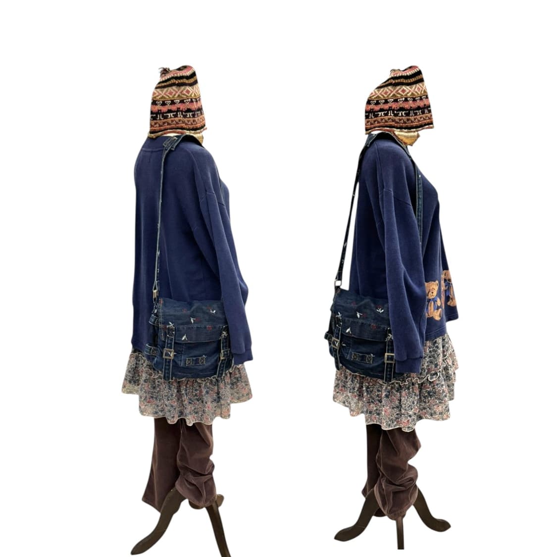 히스테릭글래머 90S 데님 숄더백 체리 상품이미지10