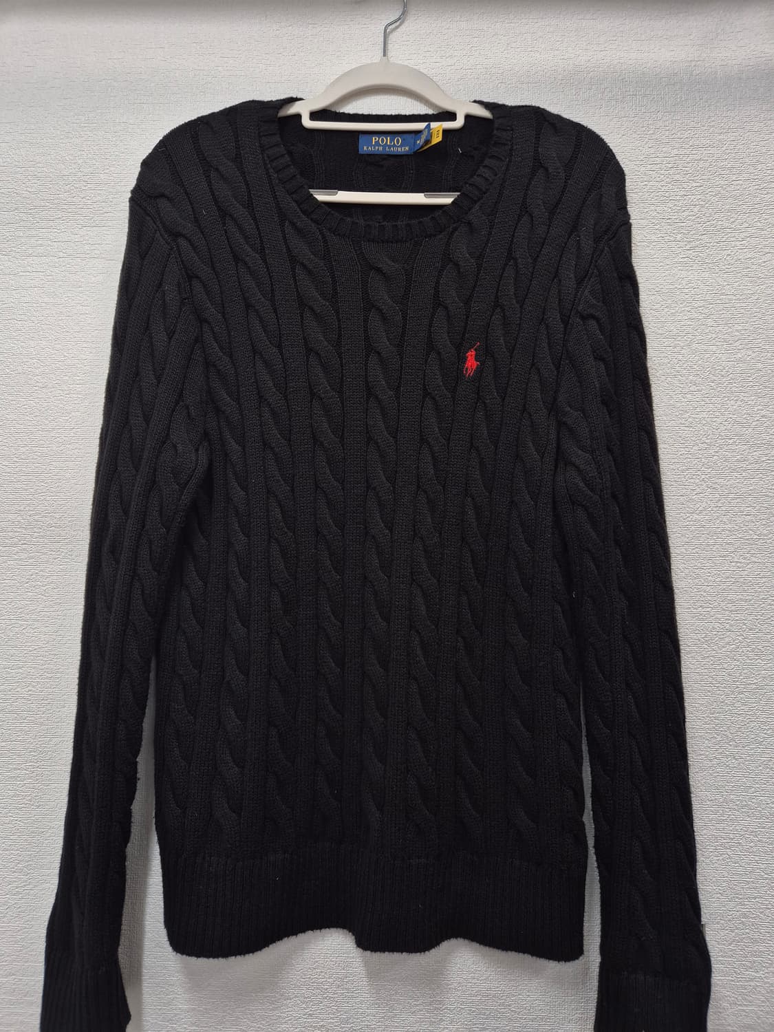 폴로 신형  블랙 케이블 니트 / 100 (정품) 상품이미지1