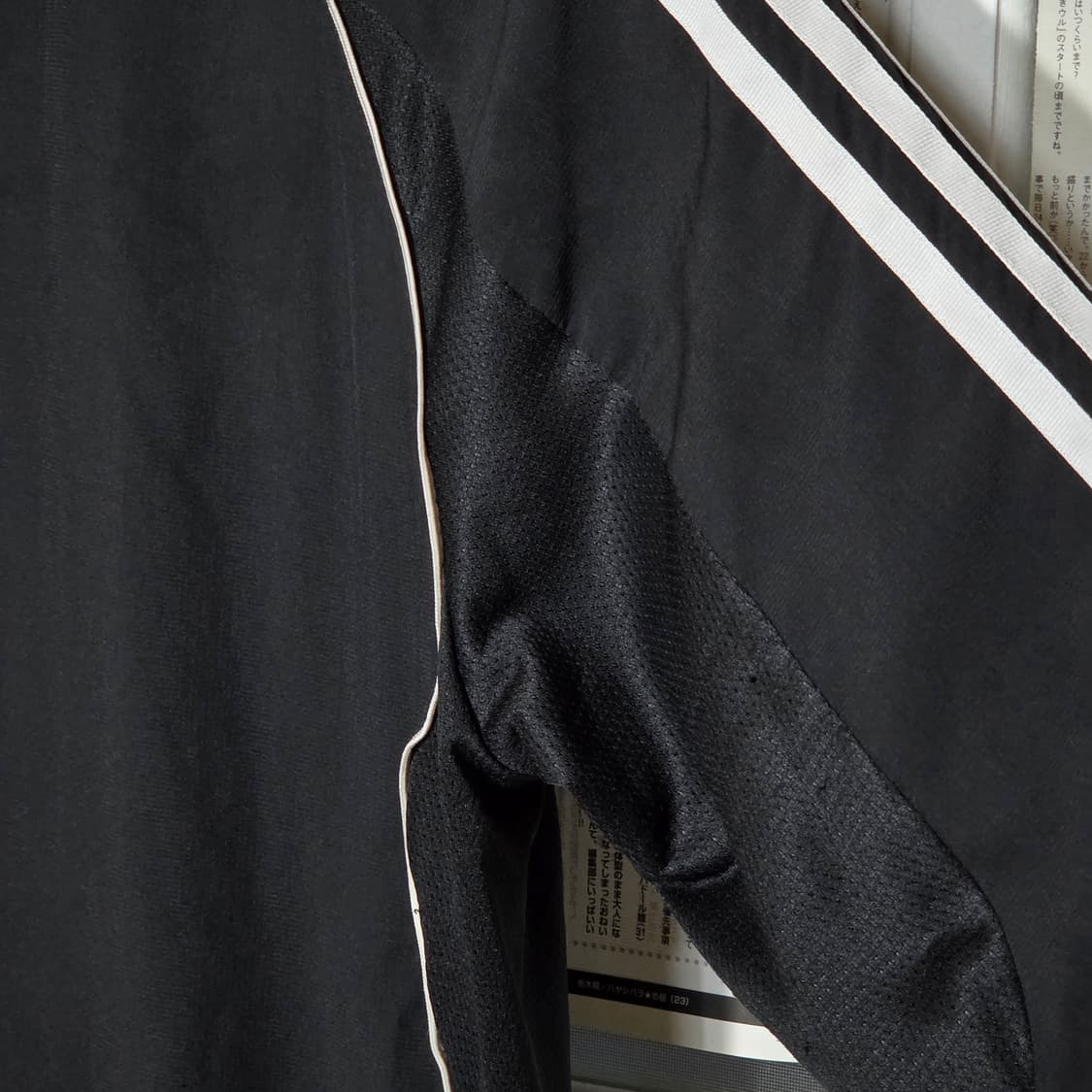 아디다스 블랙 삼선 라인 바람막이 상품이미지4