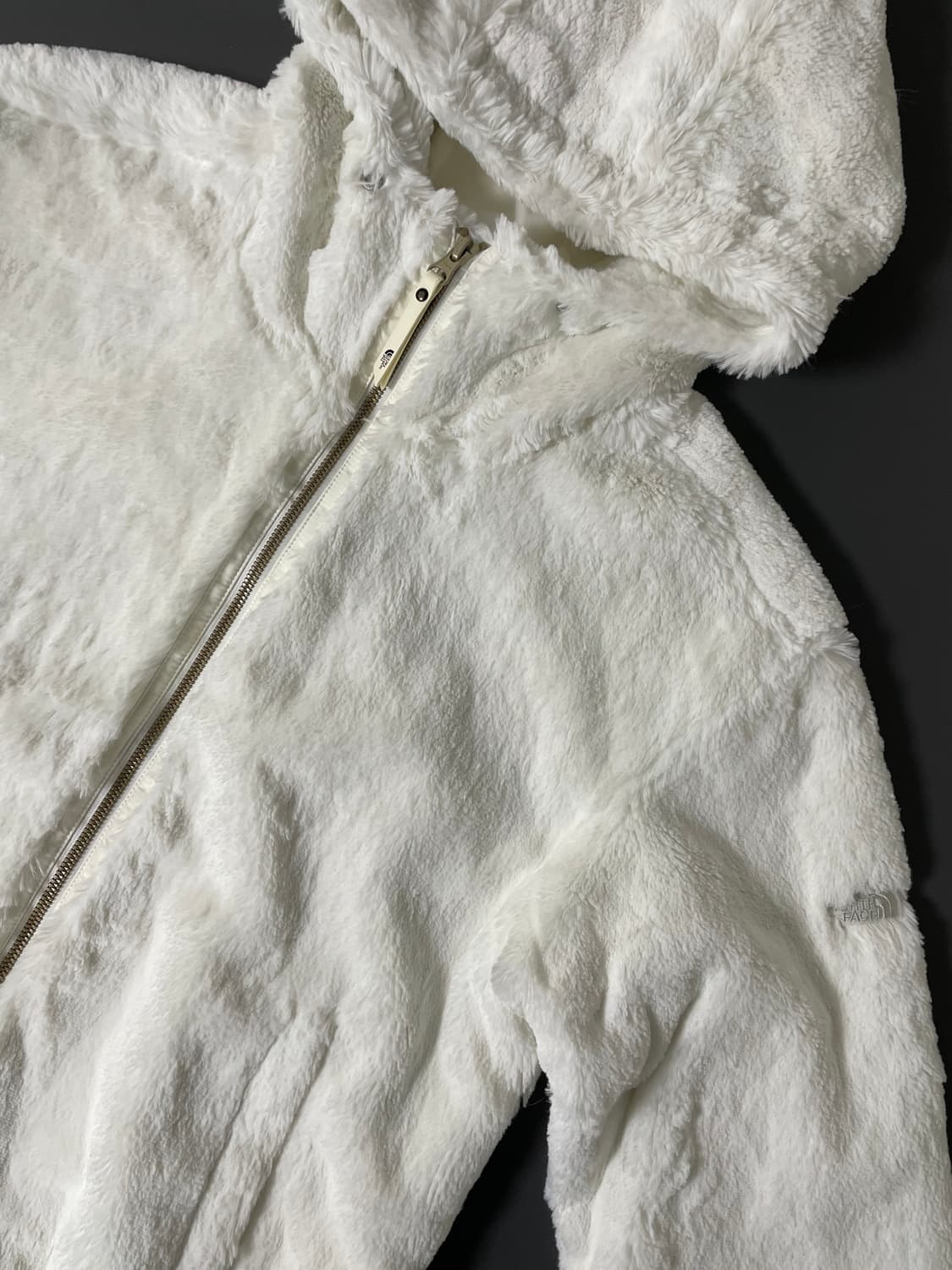 [M] 노스페이스 화이트라벨 플리스 퍼 후드 집업 자켓 상품이미지3