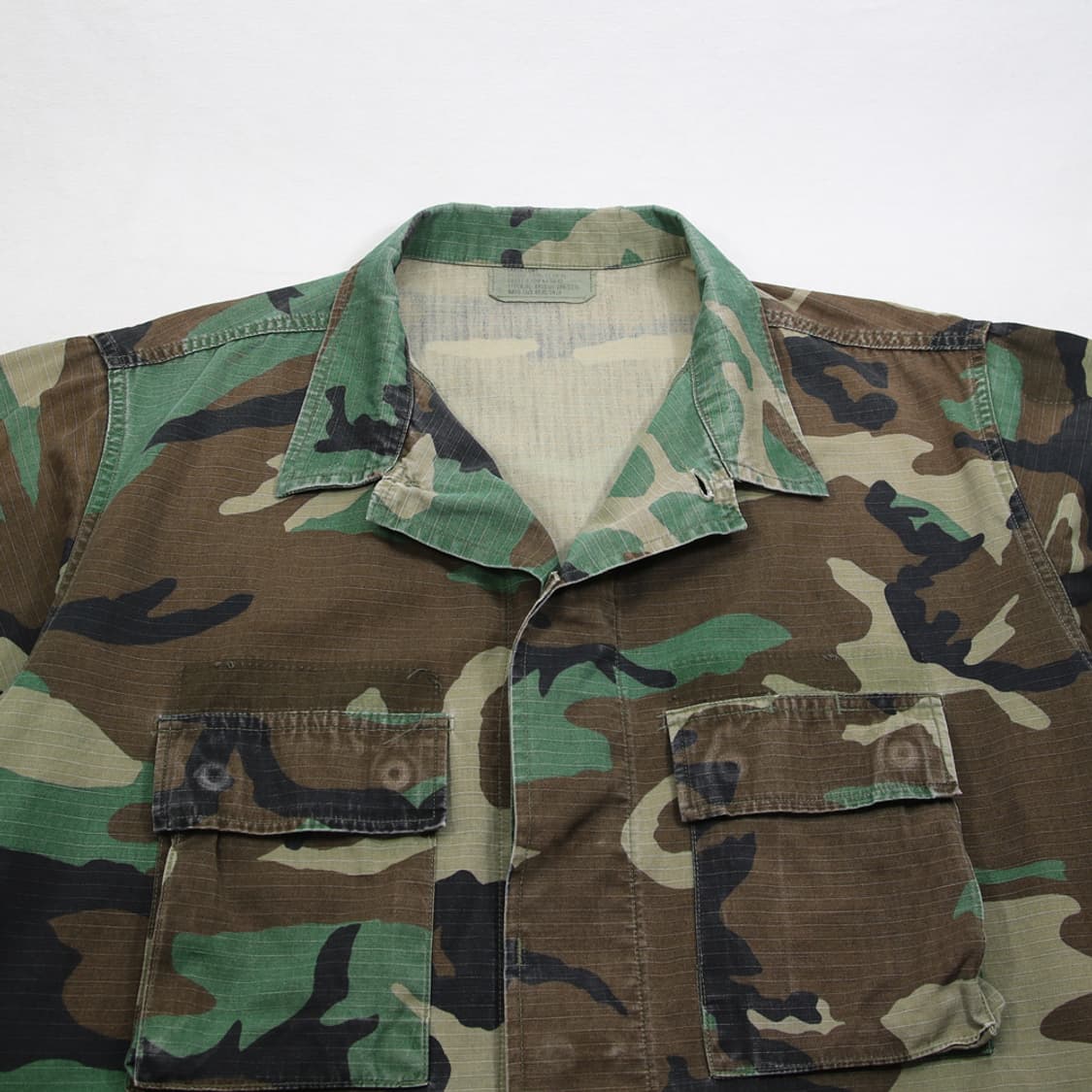 (착용컷) U.S.ARMY B.D.U. 립스탑 카모 퍼티그 자켓 (L) 상품이미지4