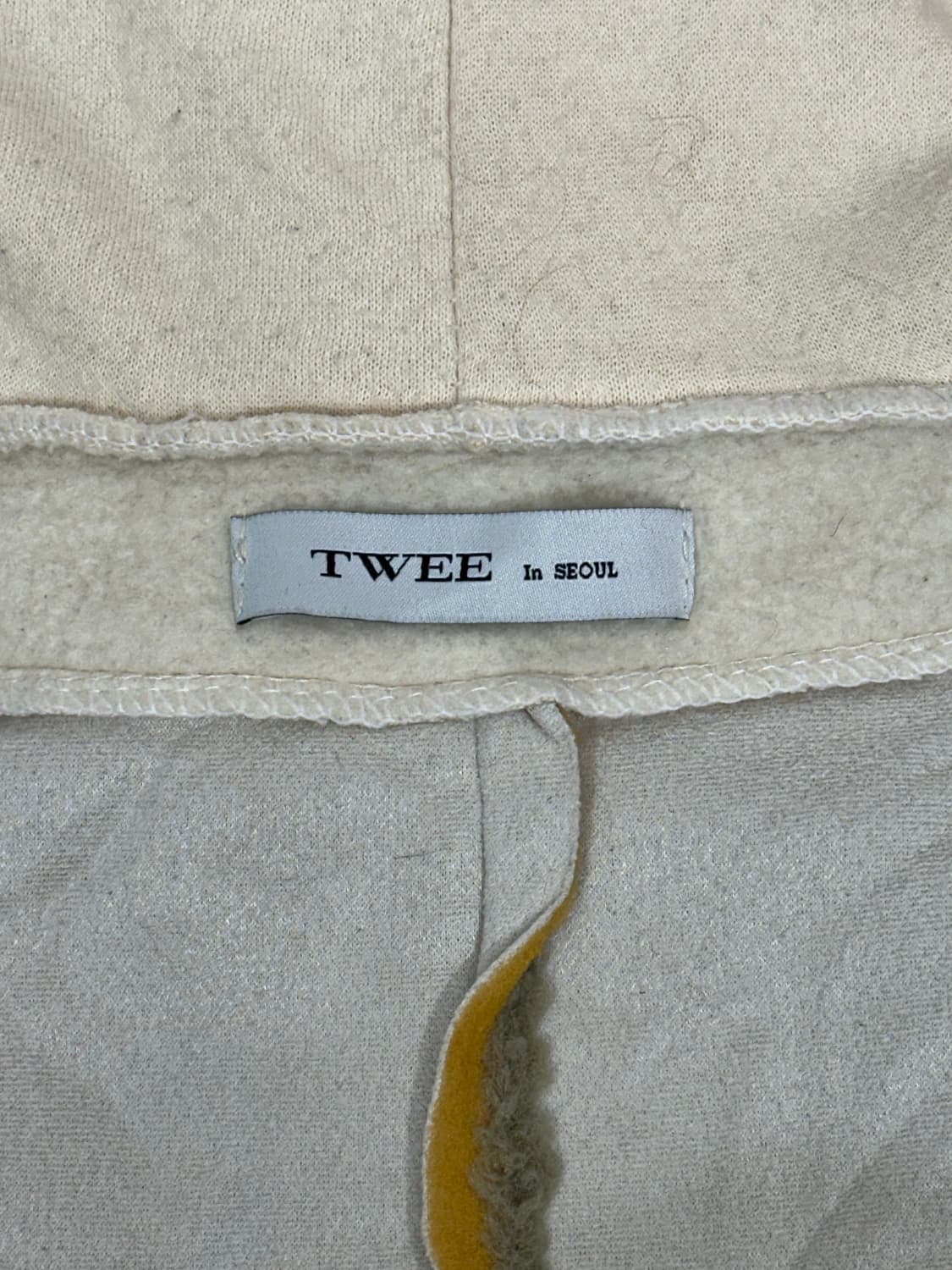 빈티지 커스텀 카키 베이지 후리스 뽀글이 후드 점퍼 F 상품이미지6