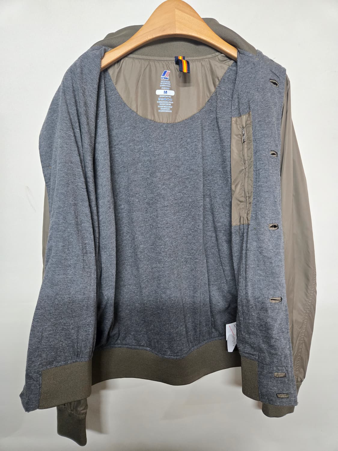 K.Way 까웨 버튼 바람막이 점퍼 M 상품이미지3