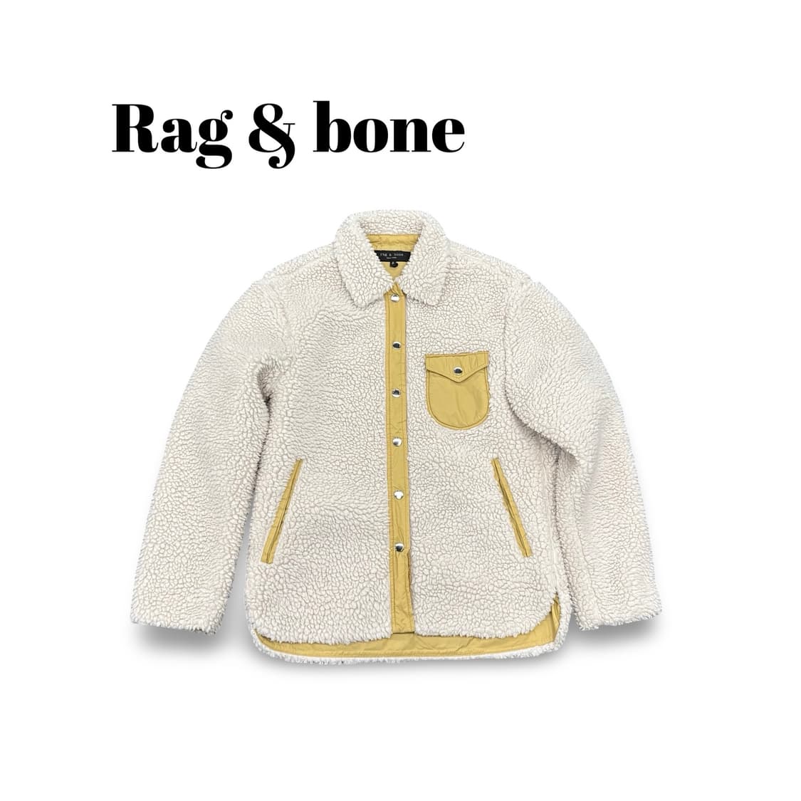 (90)Rag&Bone 뽀글이 플리스 자켓 아이보리 상품이미지1