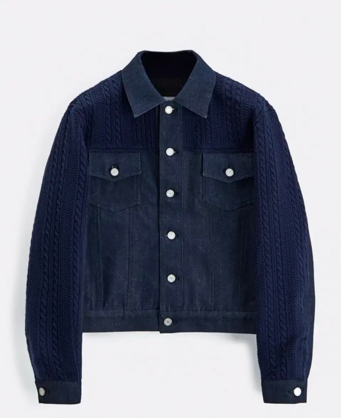 애니타임로릭 zinnia mix jacket navy 상품이미지1