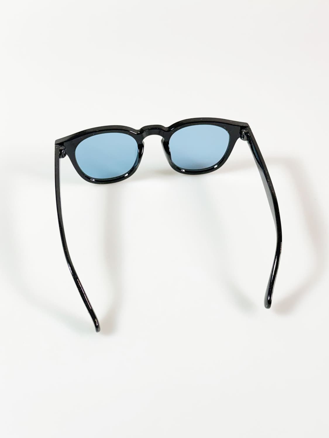 블랙 볼드 오벌 프레임 빈티지 틴트 선글라스 상품이미지5