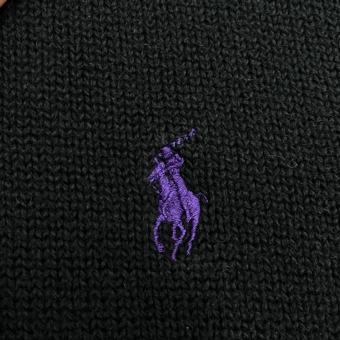 Polo  폴로 랄프로렌 자수로고  블랙 코튼 라운드  상품이미지2