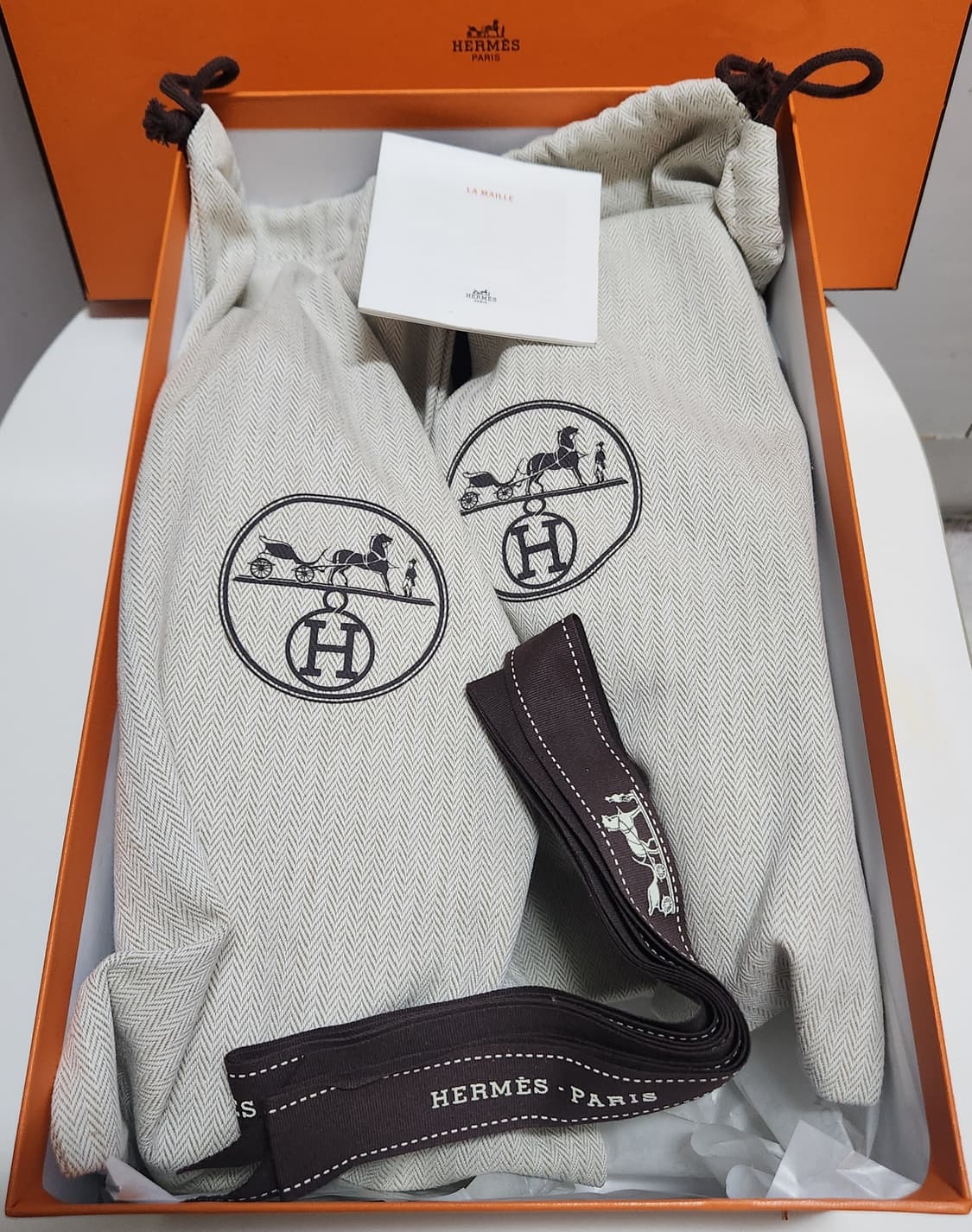 [정품] 에르메스 트레일 스니커즈 카프스킨 멀티꼴로르 블랑42.5 새상품 상품이미지7