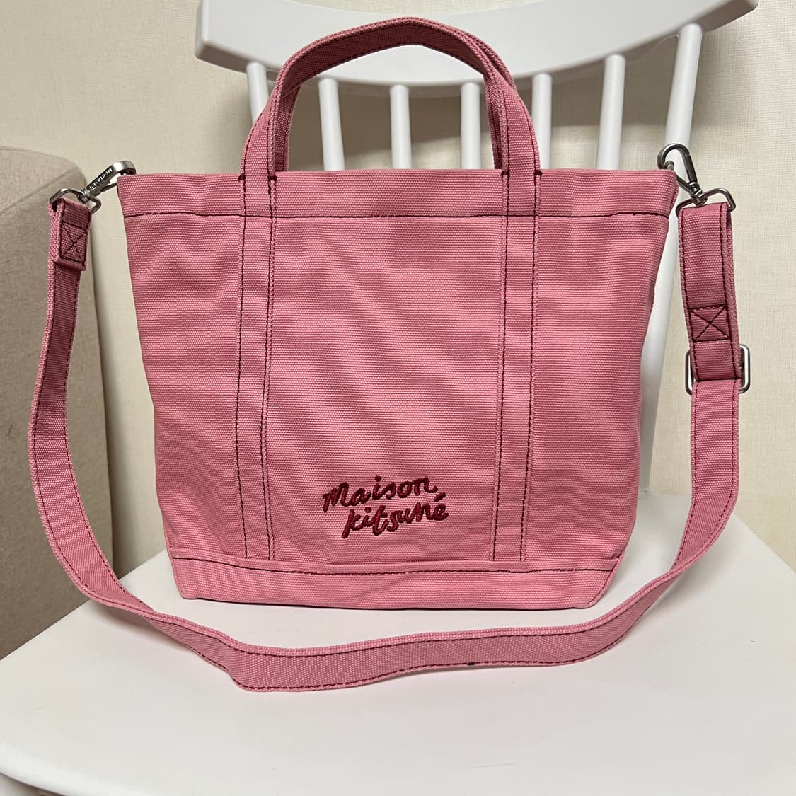 메종키츠네 폭스헤드 스몰 토드백 상품이미지4