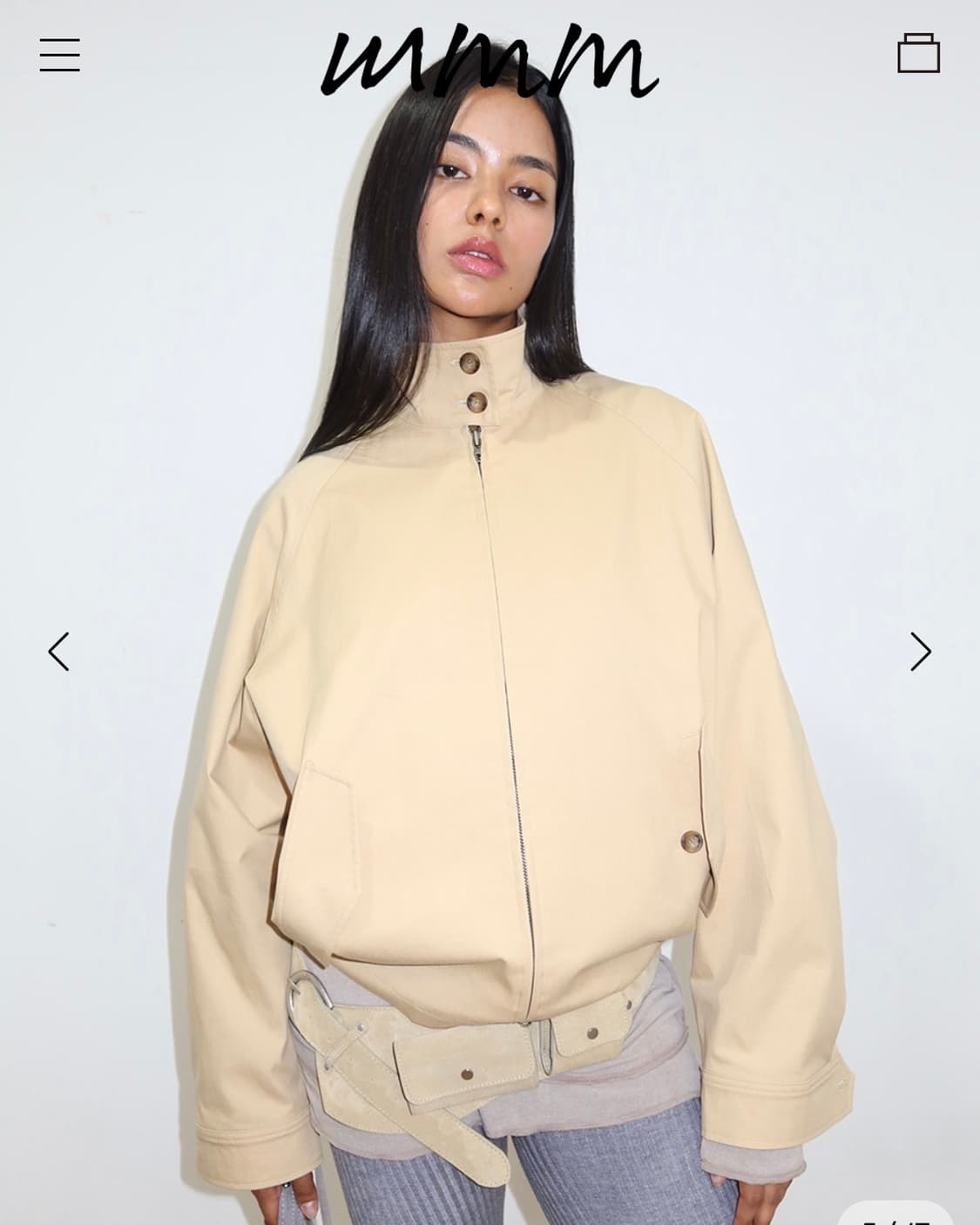 Mmm Jeans Harrington Jacket_Beige 상품이미지2