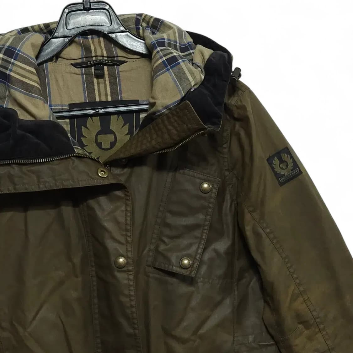 여성55)Belstaff 벨스타프 왁스 자켓 (후드형) 상품이미지3