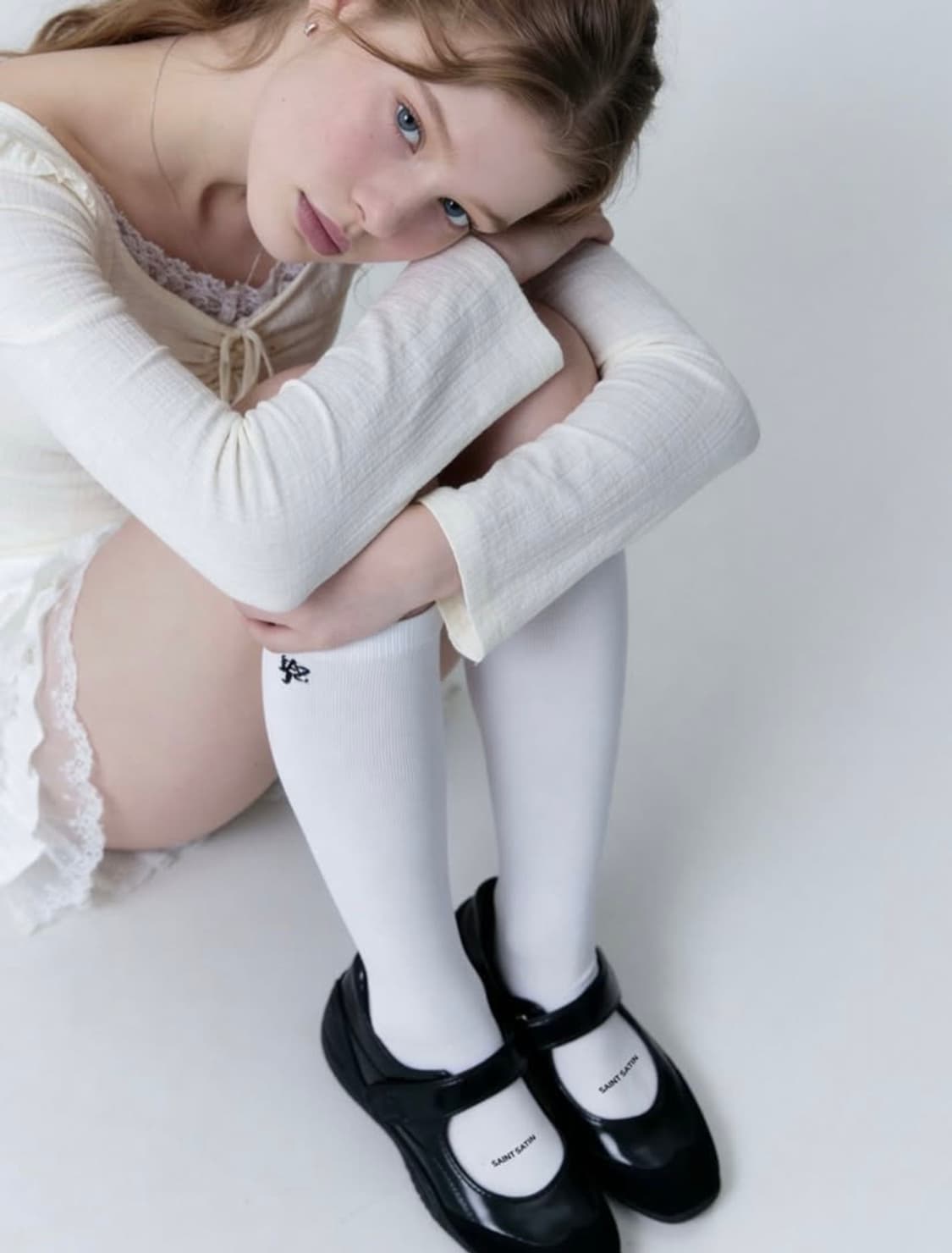 세인트세틴 메리제인 6cm 235 패브릭블랙 / saintsatin 상품이미지2