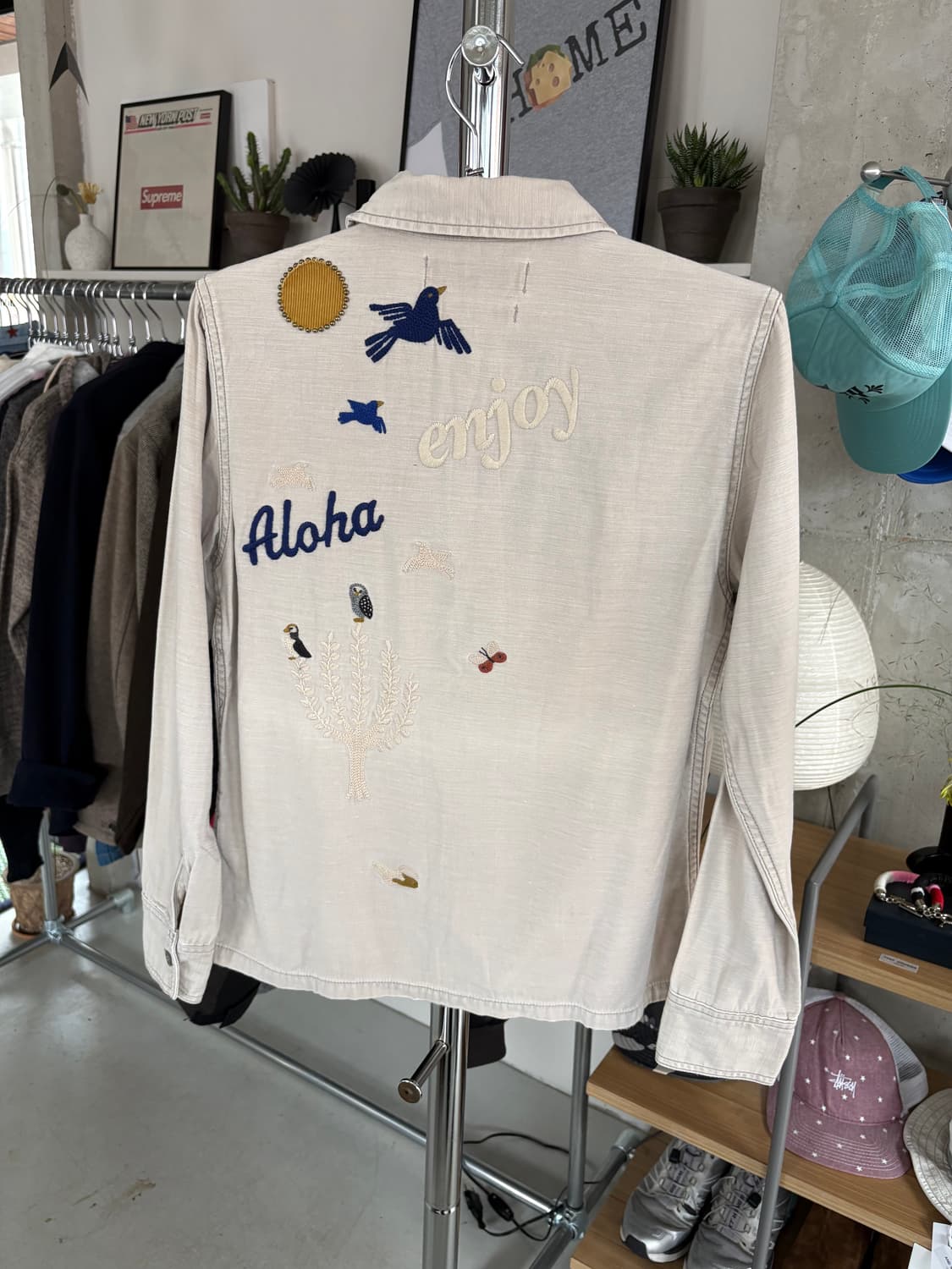 Remi relief 레미 릴리프 알로하 자수 셔츠 상품이미지2