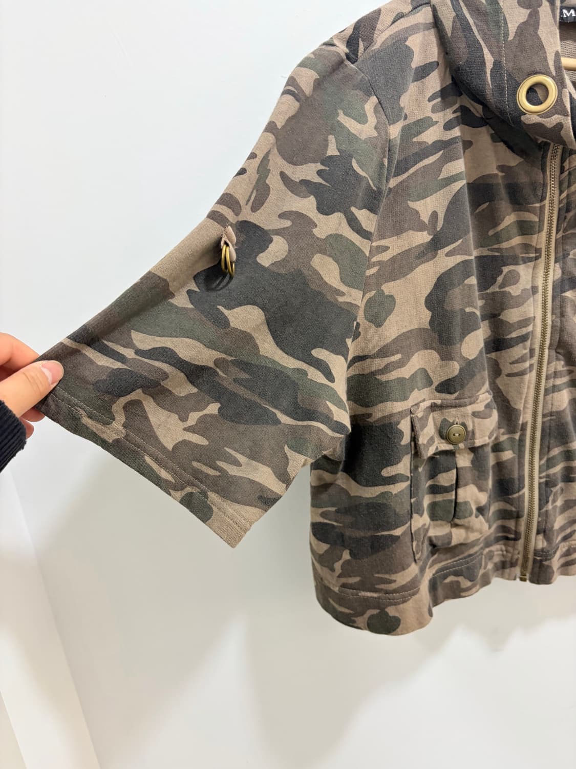 H.c.m.ii 카모 케이프 반팔자켓 상품이미지7