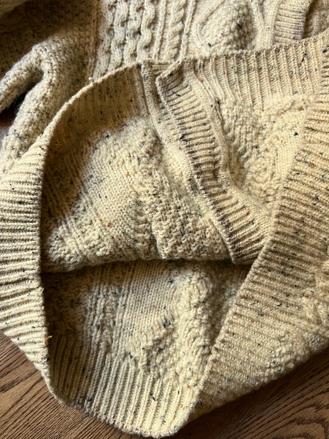 [XL]90's 유로 빈티지 보카시 피셔맨 스웨터 가디건 상품이미지6