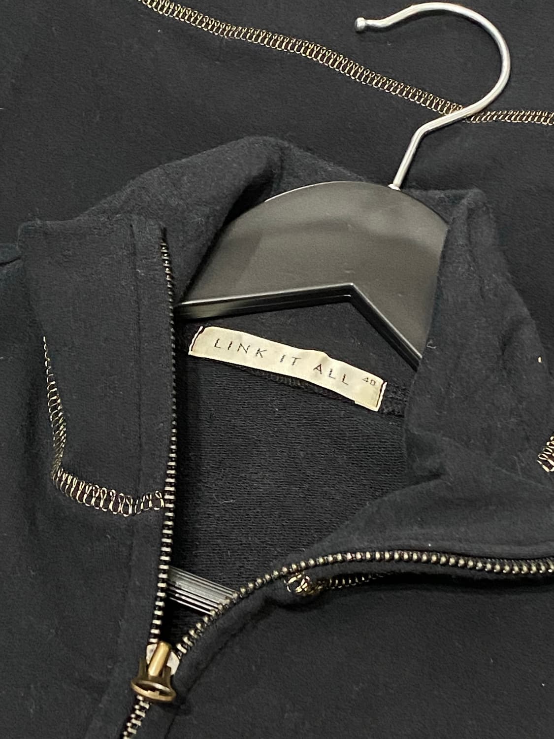 Link it all 금사 디테일 하이넥 포켓 집업 상품이미지7