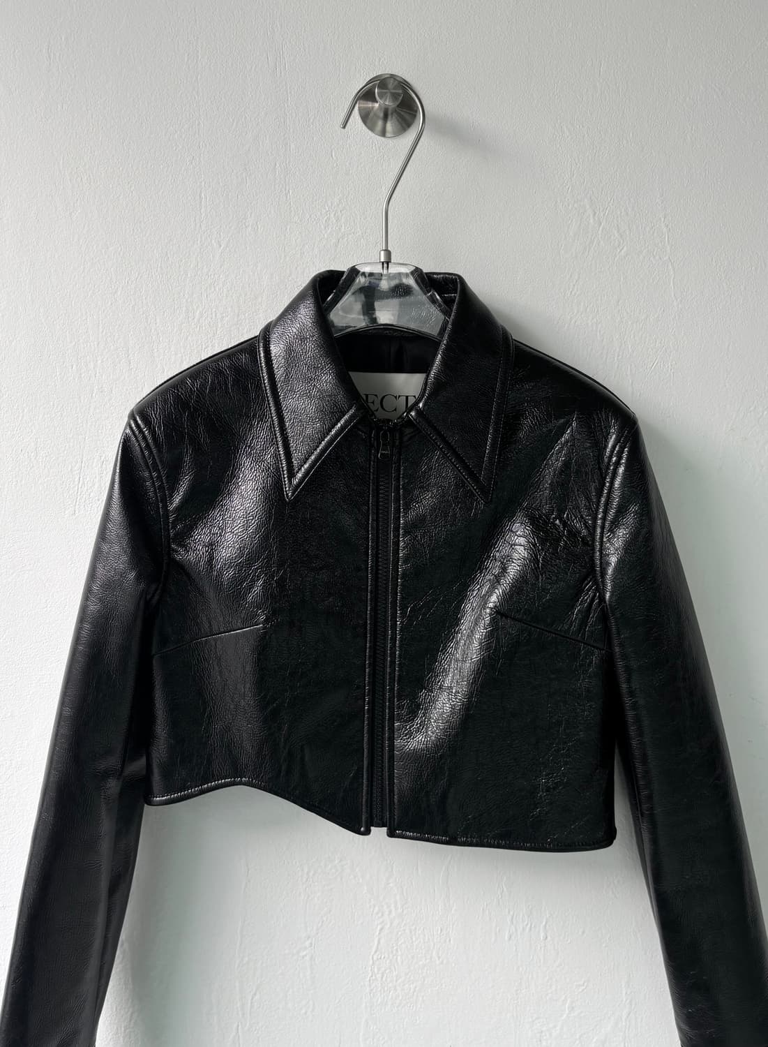 렉토 23aw 폴리 레더 블루종 상품이미지2