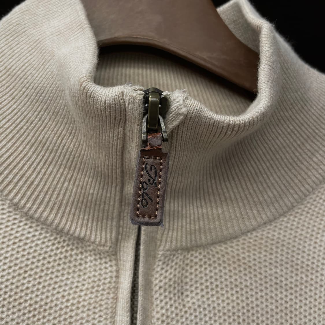 폴로 랄프로렌 신형 라벨 피마 코튼 하프 집업 니트 스웨터 상품이미지6