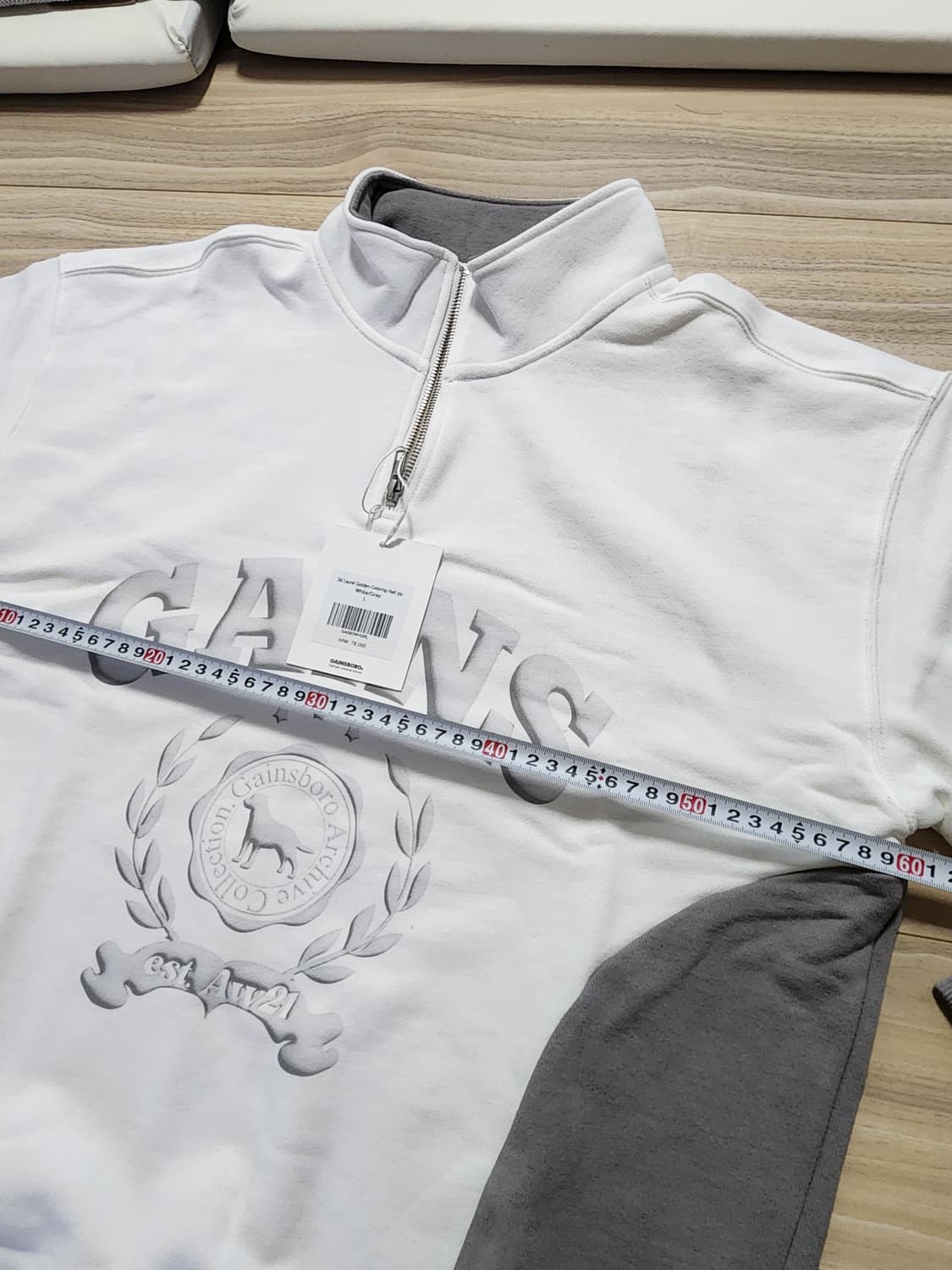 게인스보로로럴골든배색하프집업L사이즈 상품이미지7