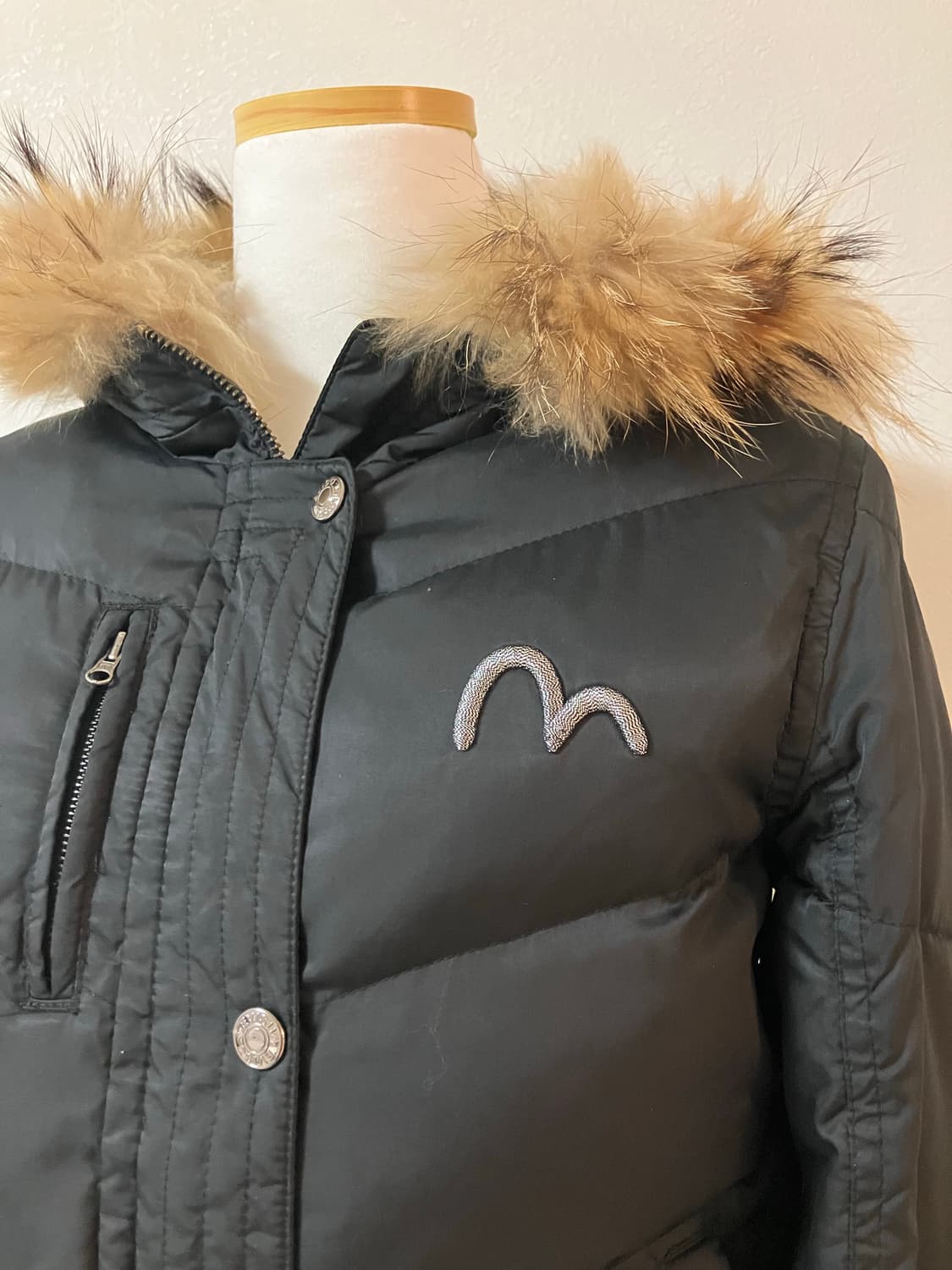 에비수 evisu 블랙 패딩점퍼 y2k 숏패딩 상품이미지2