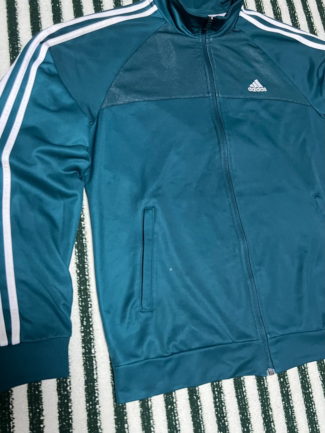 80s adidas vintage green Track Jacket 상품이미지3