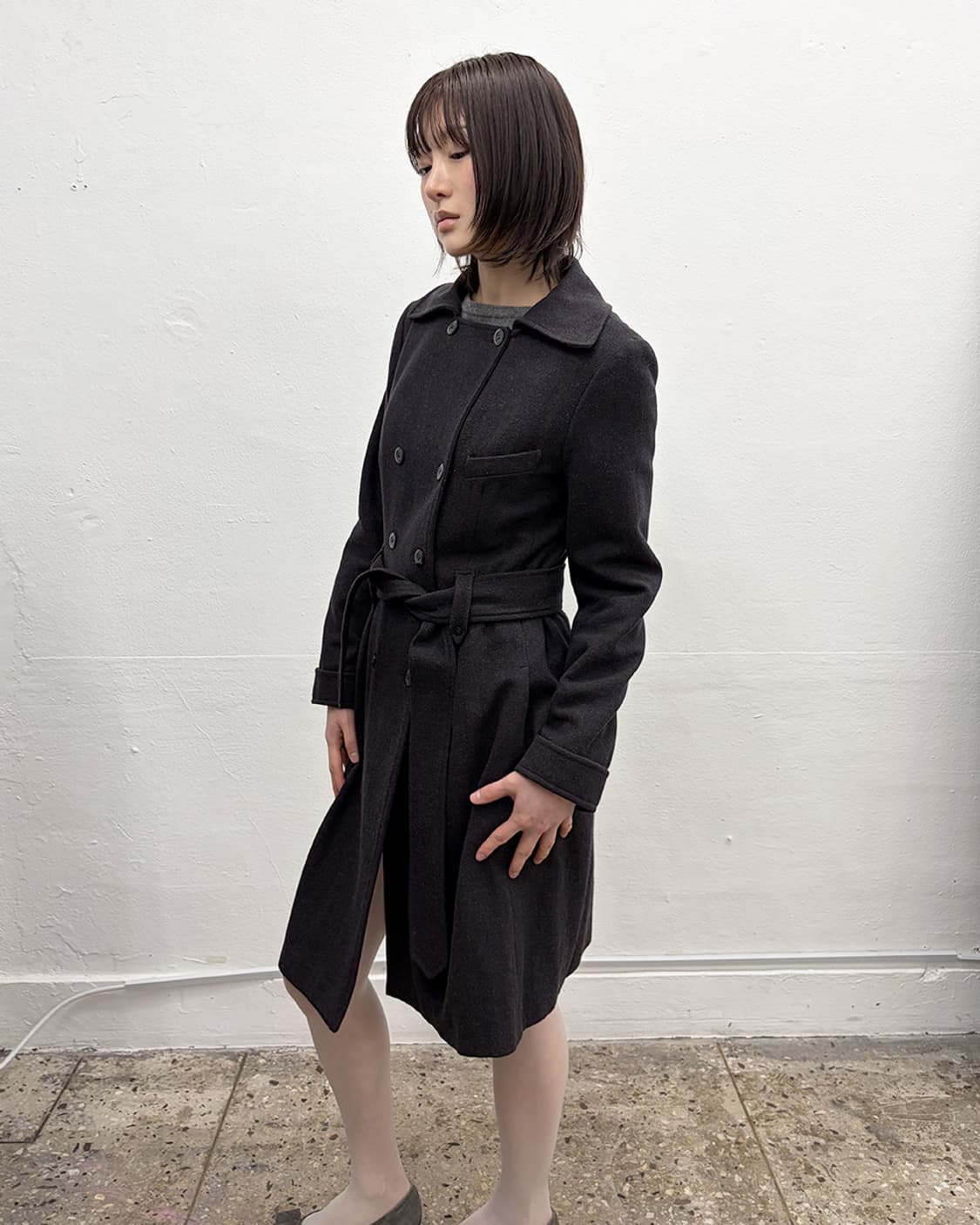 바네사 브루노 벨티드 더블 코트 상품이미지3