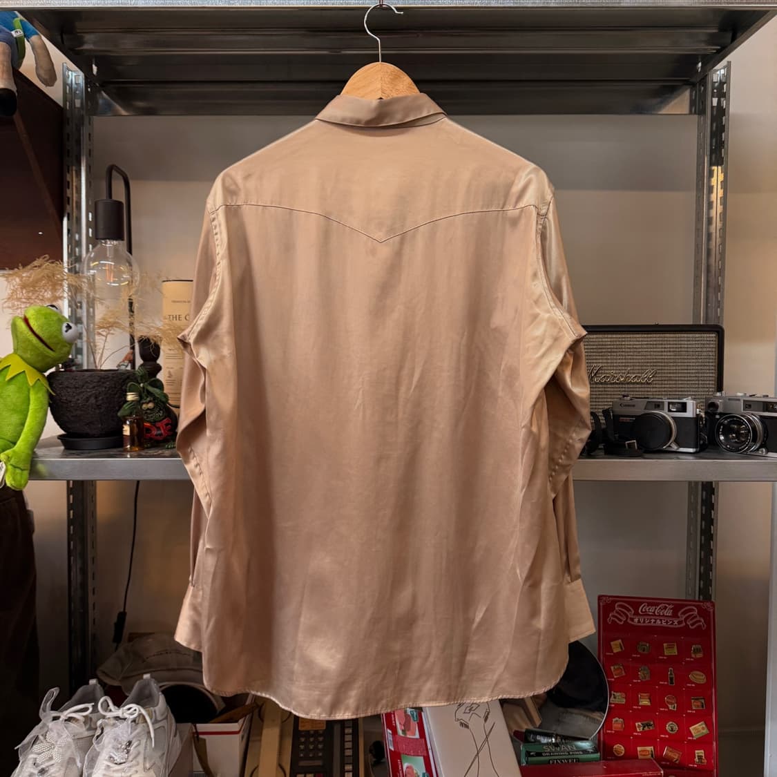 리틀빅 실키 텍스처 드레시 웨스턴 셔츠 상품이미지3