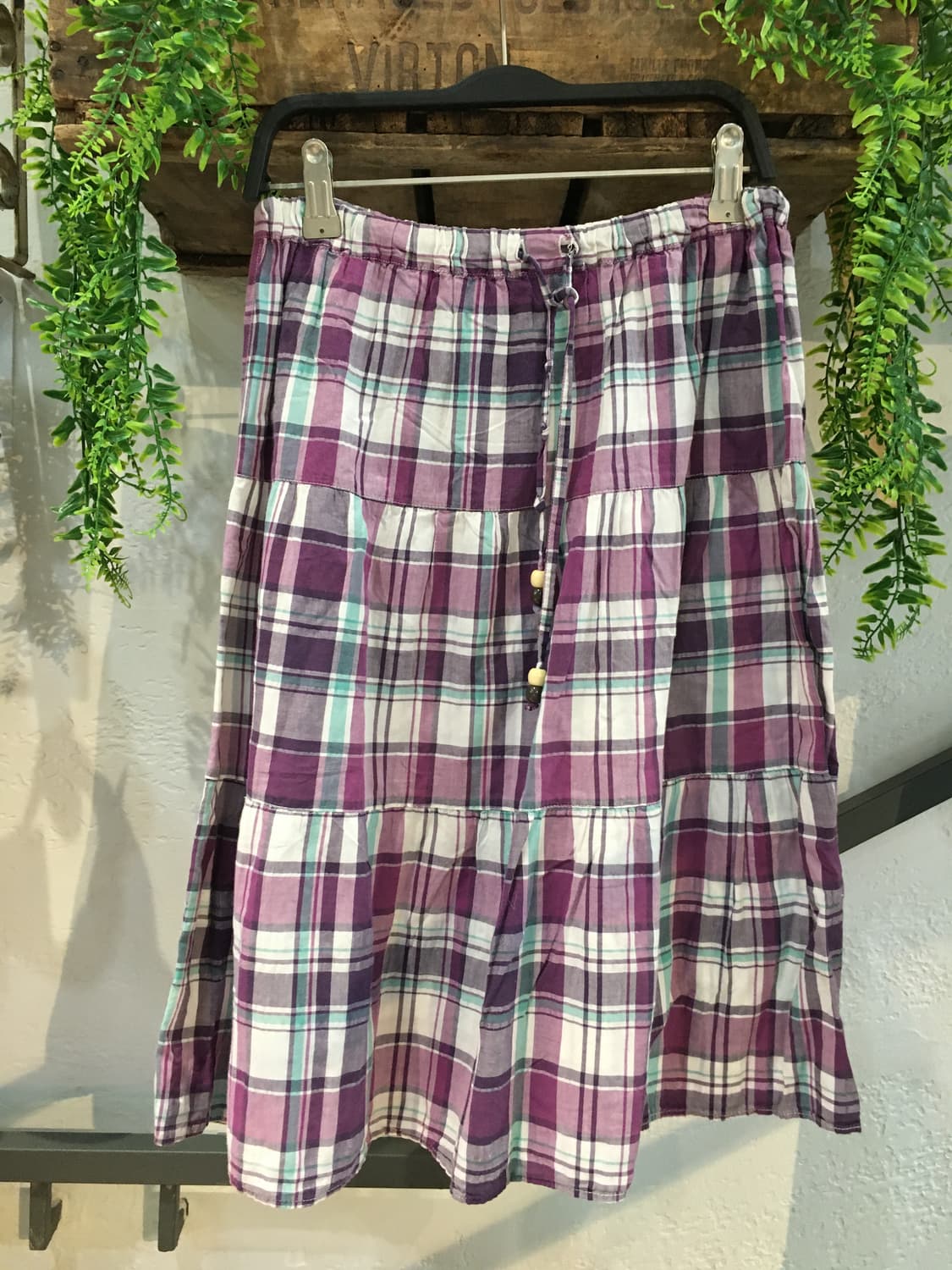 빈티지 아가일 퍼플 체크 정원 코디세트  상품이미지5