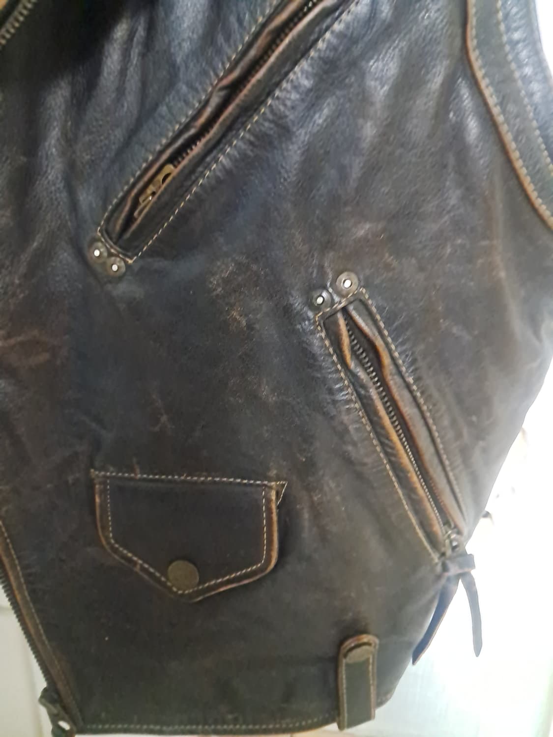 90's 겟유즈드 가죽베스트 상품이미지3