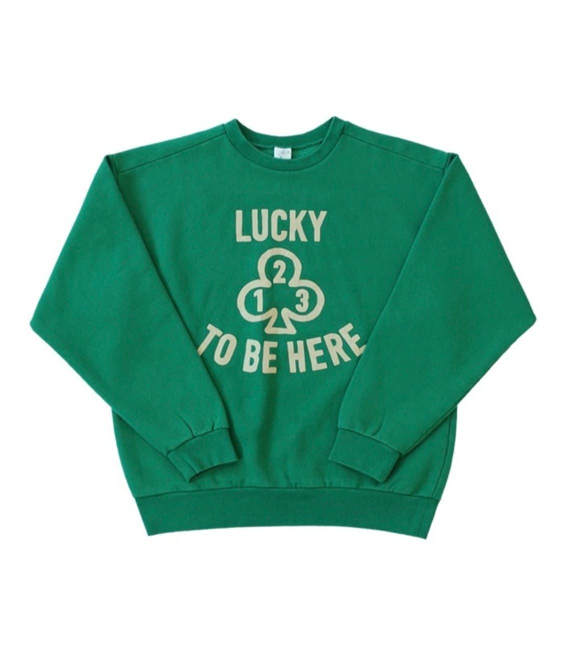 THREE-LEAVES CLOVER SWEATSHIRTS (GREEN) 상품이미지1