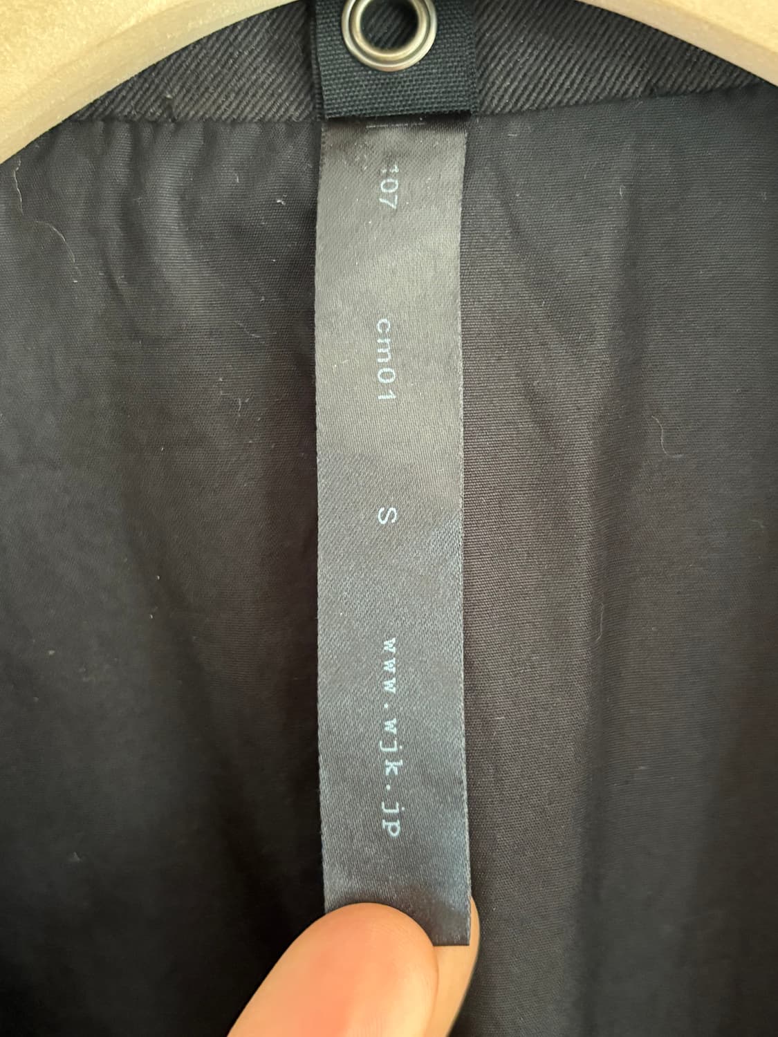 wjk 다크블랙 체스트 코트 상품이미지9